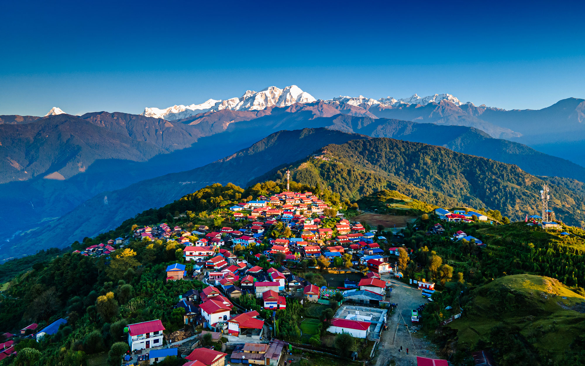 drone-view-ghalegaun-village-lamjung-nepal